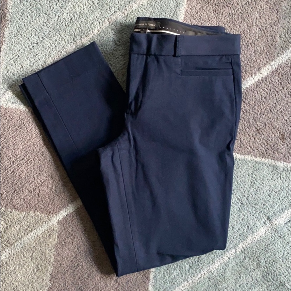Banana Republic Navy Sloan Ankle Pants